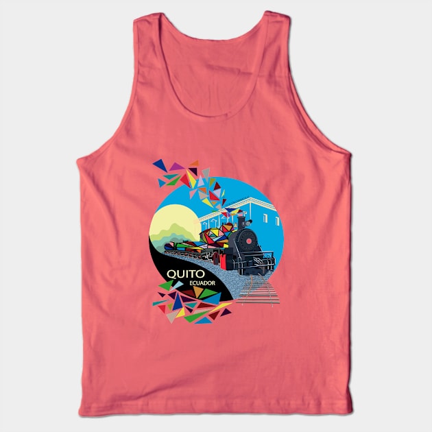 Tren Chimbacalle Quito Tank Top by leeloolook